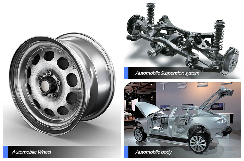 aplicación de perfil de aluminio automotriz 6463