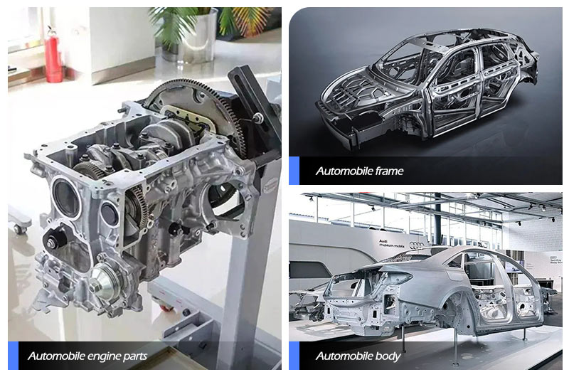 aplicación de perfil de aluminio automotriz 6106