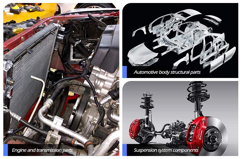 aplicación de perfil de aluminio automotriz 6151