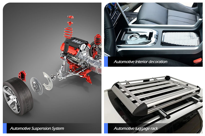 6063 otomotiv alüminyum profilinin uygulanması