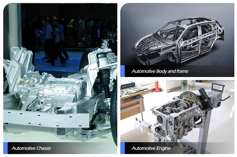 Aplicación del perfil de aluminio automotriz 7003