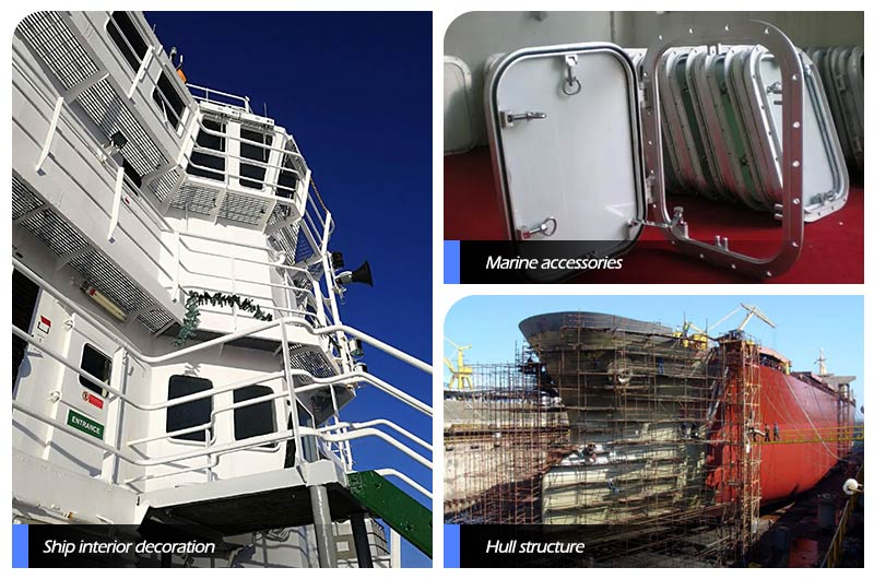 Applications of Chalco extruded aluminum marine grade bars