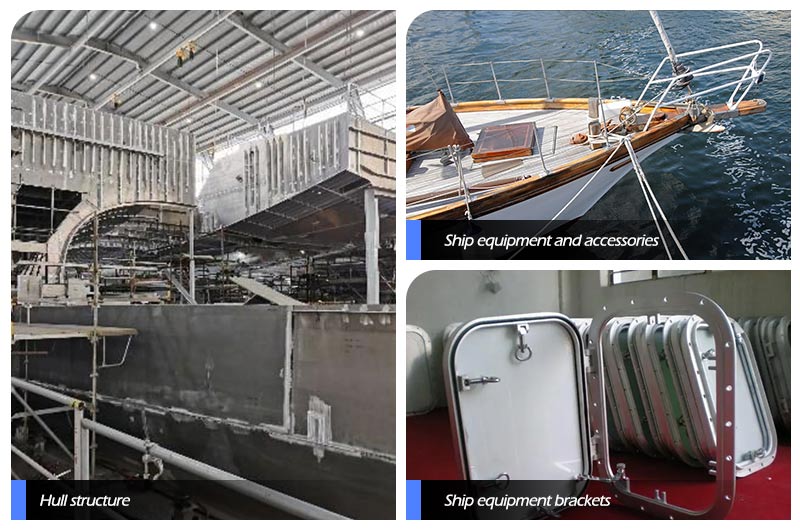 Uses of 6060 6061 6005A 6082 marine aluminum round bars