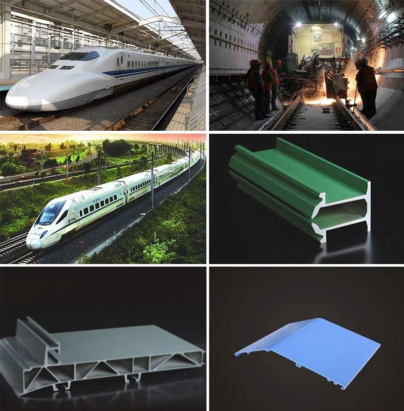 Application of aluminum profiles in the field of rail transit