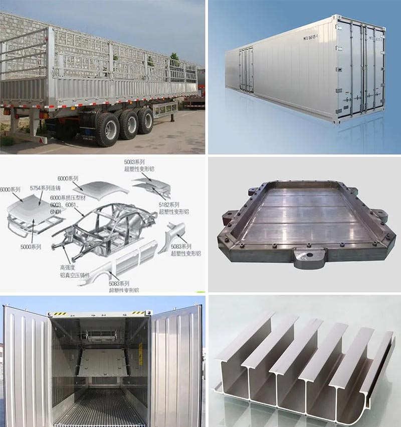 Aplicación de perfiles de aluminio en el campo de vehículos y vehículos comerciales de nuevas energías