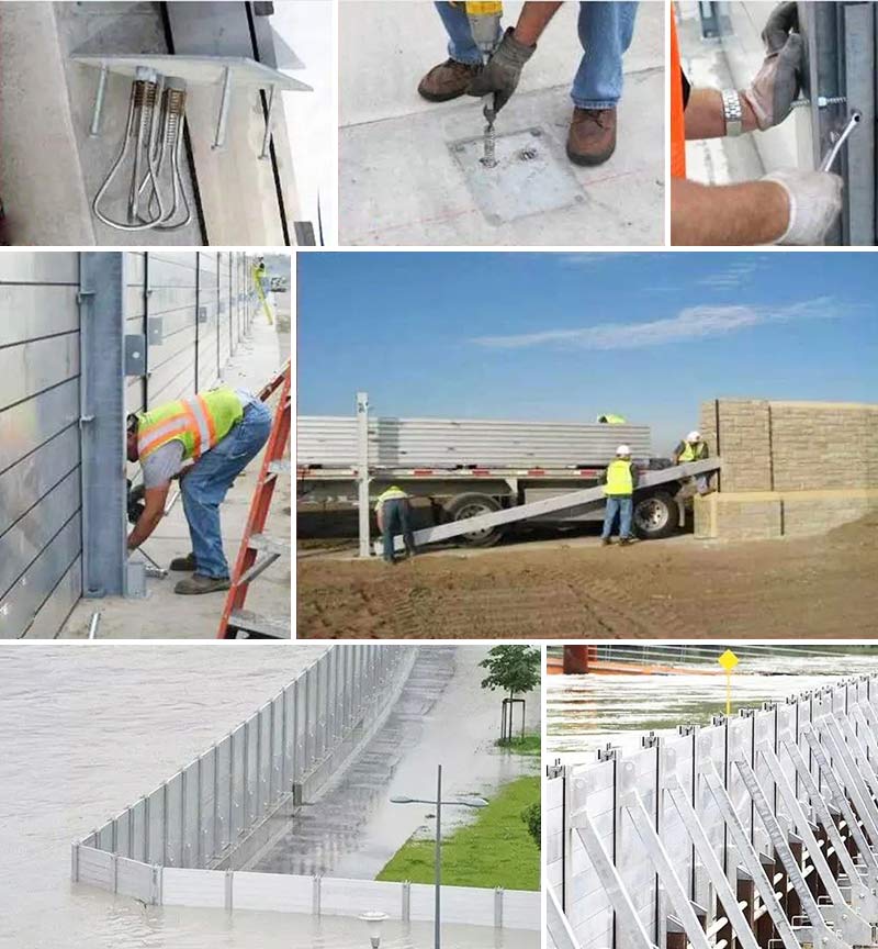Application of aluminum profiles in the field of flood control