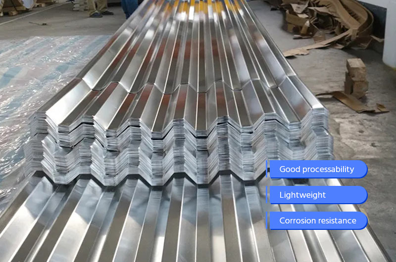 Advantages of 1050 1060, 1100 aluminum corrugated sheet