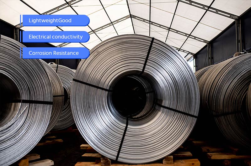 Features of 8017 8030 8076 8130 8176 8177 aluminum alloy wire rod