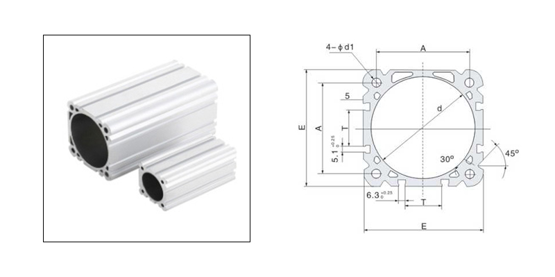 DNC square cylinder tube