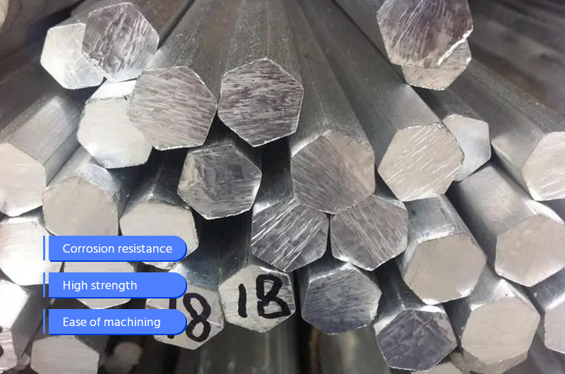 Características de las barras hexagonales de aluminio marino 5083 5383