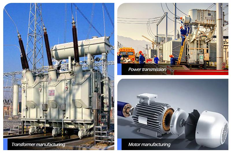 Application of 200 class polyester/polyamideimide composite enamelled aluminum round wire Application of 200 class polyester/polyamideimide composite enamelled aluminum round wire