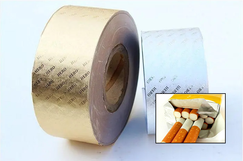 papel de aluminio para el empaque de cigarrillos