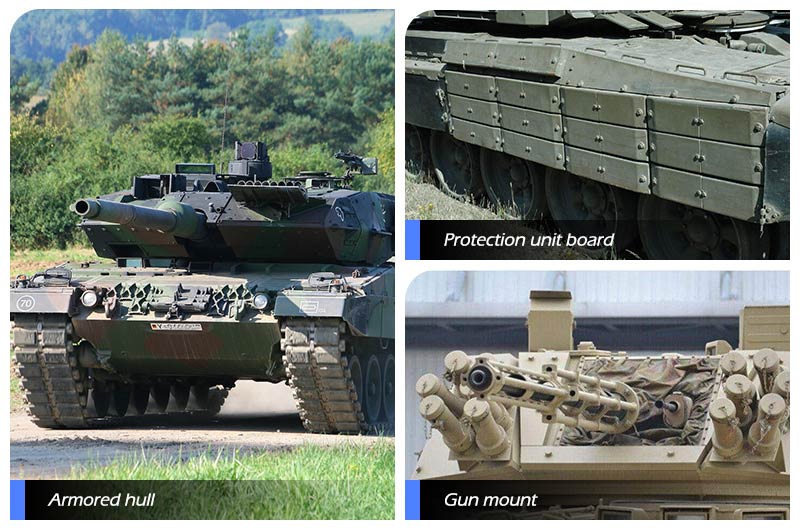 The usage of 7A52 aluminium alloy sheet for armored vehicle
