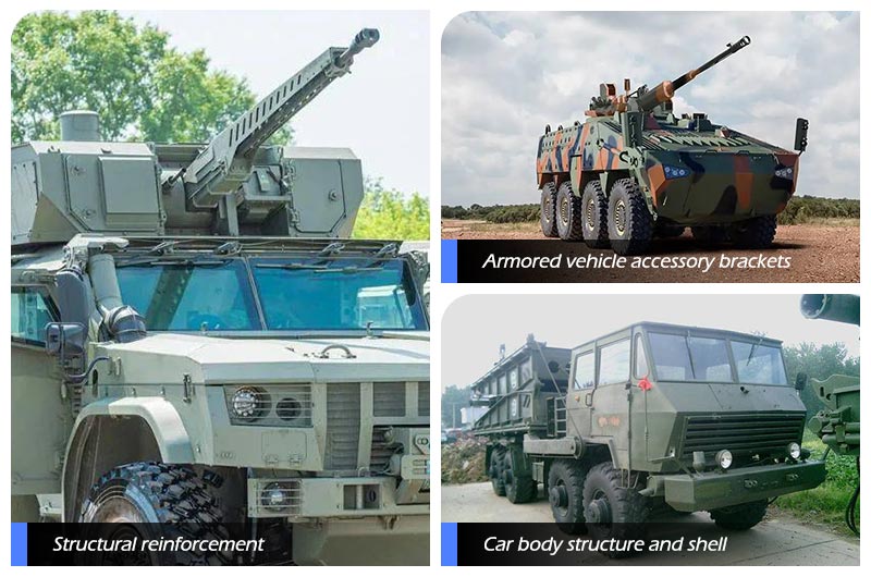 Aluminum extrusion for military vehicle Aluminum extrusion for military vehicle