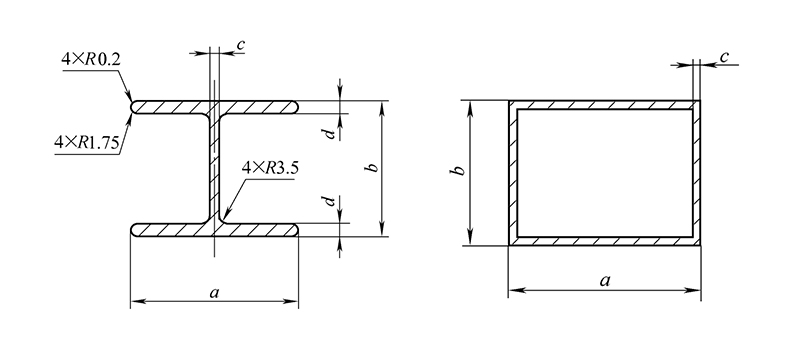 NO.4 Aluminum profiles for Military shelter beam