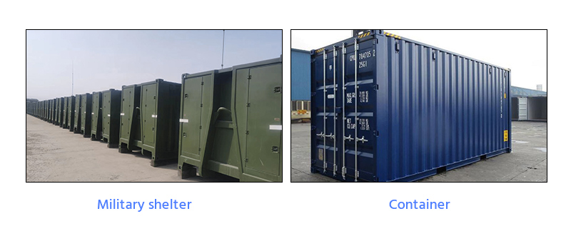 The difference between military shelters and containers