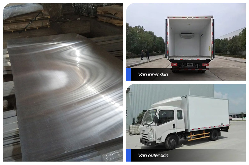 5052 ultra wide aluminum sheet coil for the outer skin of box car