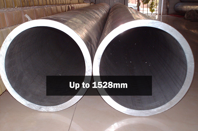 How large can Chalco large diameter tube pipe be?