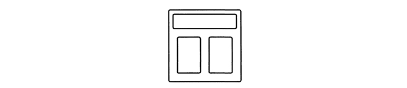 3径間主梁(桁)アルミ形材の断面図