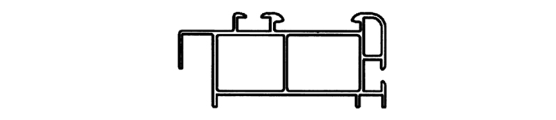 Birincil duba alüminyum profillerin kesit görünümü