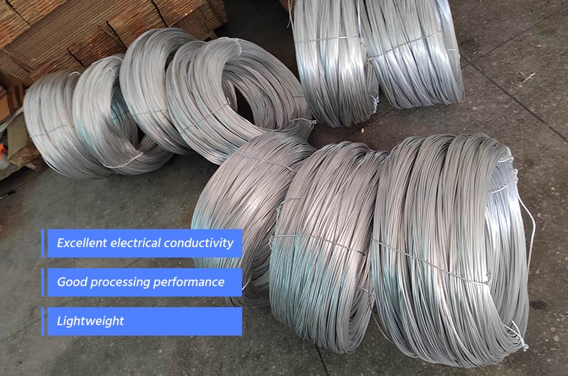Product features of aluminum wire rods for 1050A 1070 1100 1350 fasteners