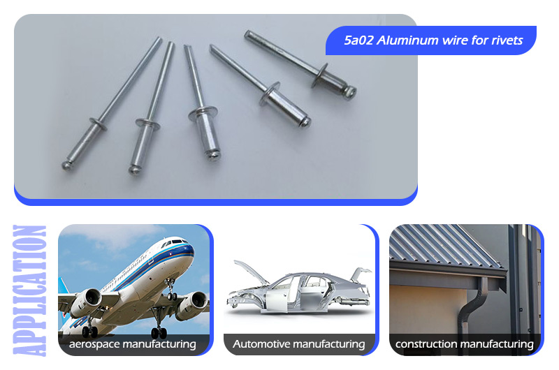 Aplicaciones del alambre de aluminio 5A02 para remaches