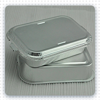 Wrinkle free lunch box aluminum foil