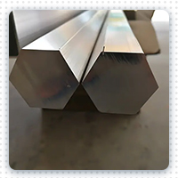 Varilla de aluminio hexagonal.