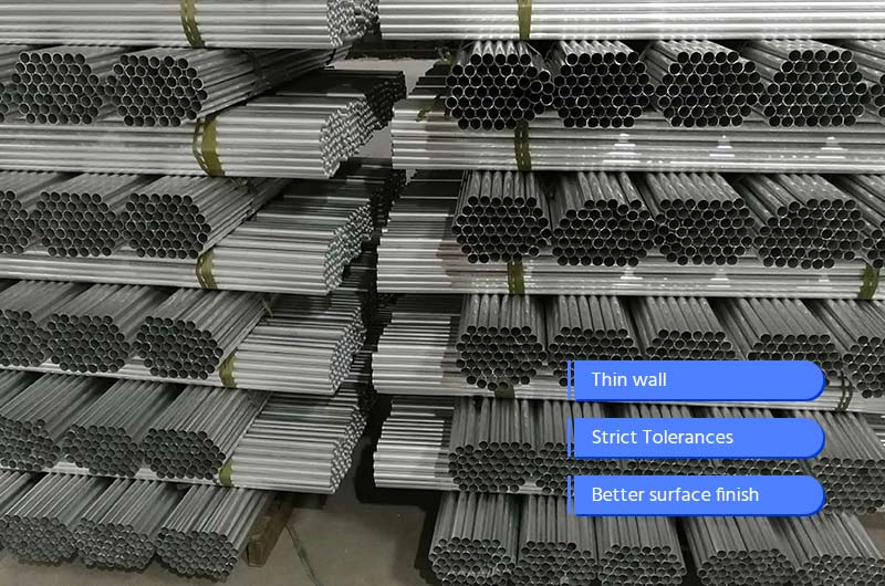 Cold finish (drawn) aluminum tube pipe