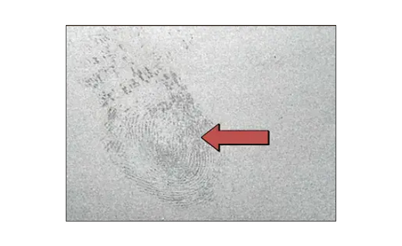 Fingerprints appearing