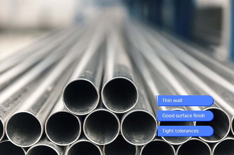 Características del tubo de aluminio de pared delgada