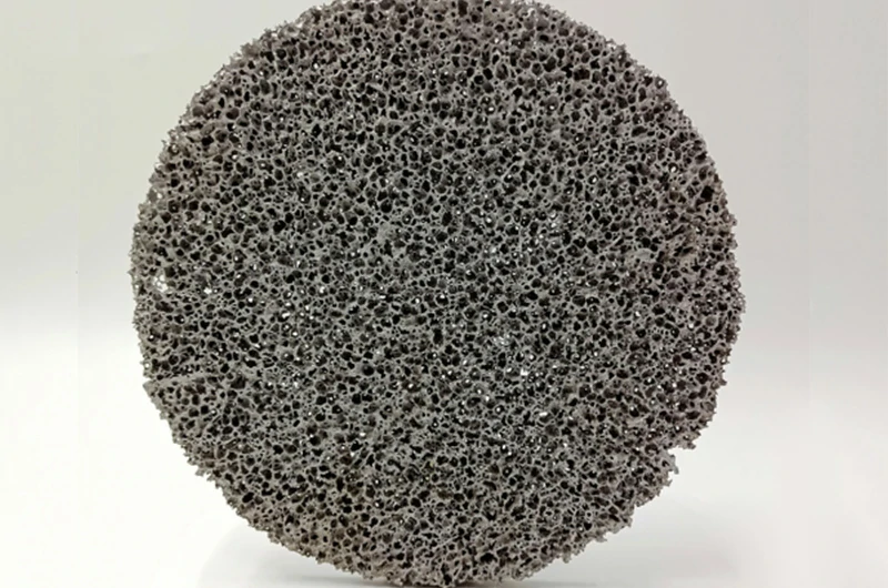 Open-cell aluminum foam