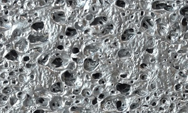 Medium pore foam aluminum