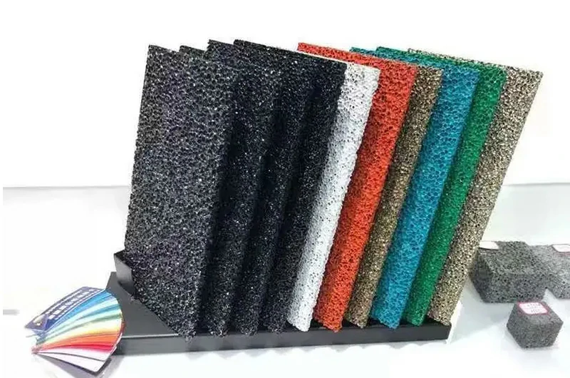 Colored aluminum foam