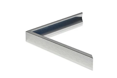 L-shaped aluminum mirror frame