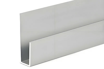 J-shaped aluminum mirror frame
