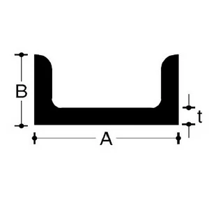 6061 canal de aluminio estructural