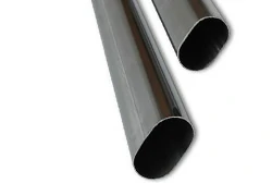 Seamless oval aluminum tubing