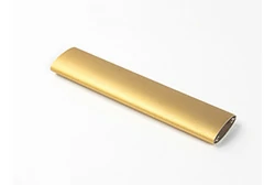Anodized oval aluminum tube