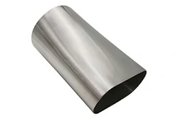 Oval to round aluminum tube
