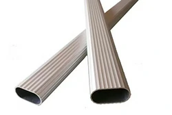 Decorative oval aluminum tube