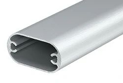 Oval aluminum tubing for furniture