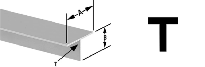 Mesa de molde de barra en T de aluminio (cuadrada interior)