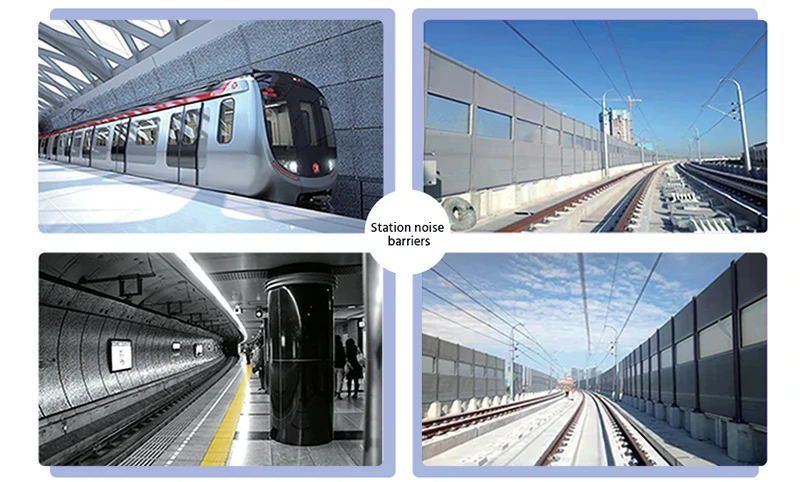 U-Bahn- und Hochgeschwindigkeitsbahn-Lärmschutzwand