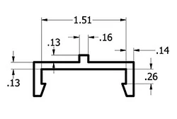 1/4'' x 1 1/2'' C Channel 1/4'' x 1 1/2'' C Channel