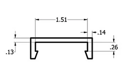 1/4'' x 1-1/2'' C Channel 1/4'' x 1-1/2'' C Channel