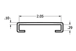 1/4'' x 2'' C Channel 1/4'' x 2'' C Channel