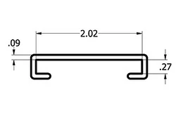 1/4'' x 2'' C Channel 1/4'' x 2'' C Channel