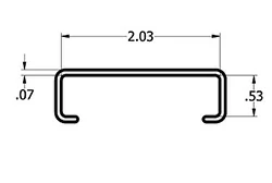 1/2'' x 2'' C Channel 1/2'' x 2'' C Channel