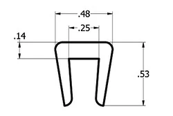 1/2'' x 1/4'' C Channel 1/2'' x 1/4'' C Channel